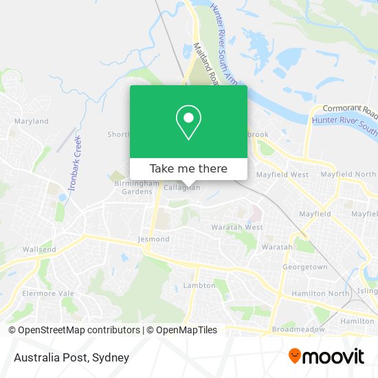 Australia Post map