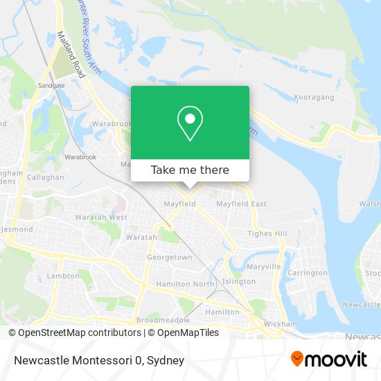 Newcastle Montessori 0 map