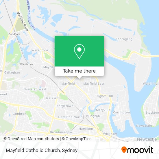 Mapa Mayfield Catholic Church