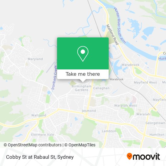 Cobby St at Rabaul St map