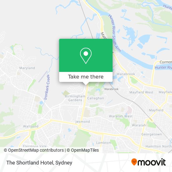 Mapa The Shortland Hotel