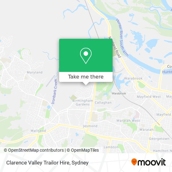 Clarence Valley Trailor Hire map