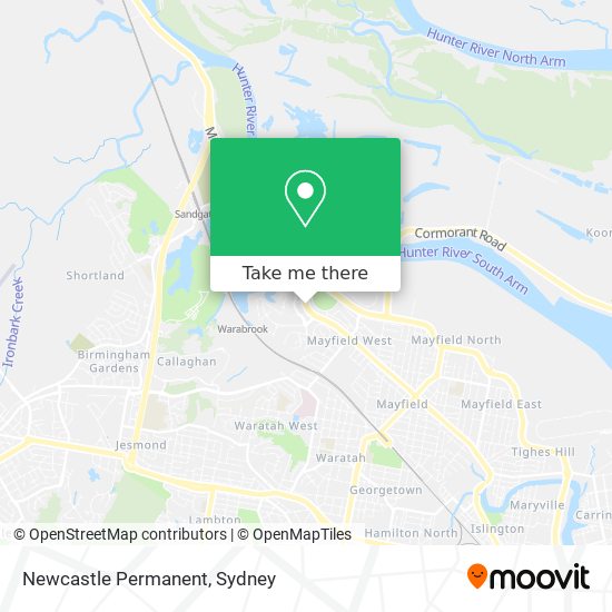 Newcastle Permanent map