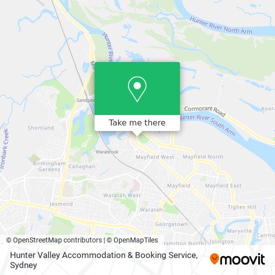 Hunter Valley Accommodation & Booking Service map