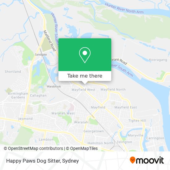 Happy Paws Dog Sitter map