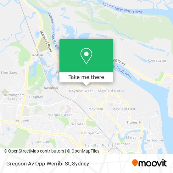 Gregson Av Opp Werribi St map