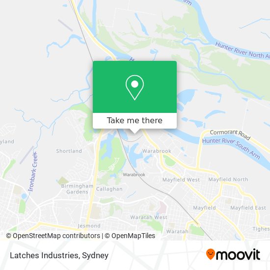 Latches Industries map