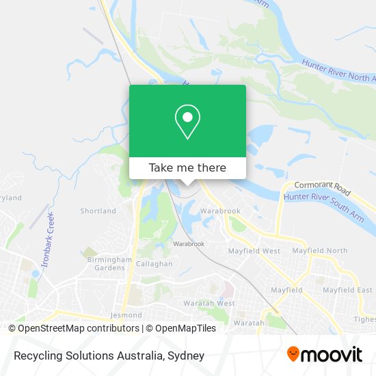 Recycling Solutions Australia map