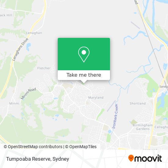 Tumpoaba Reserve map