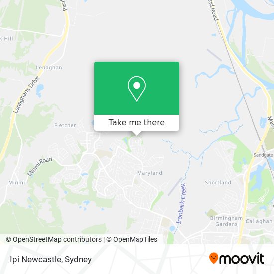 Ipi Newcastle map