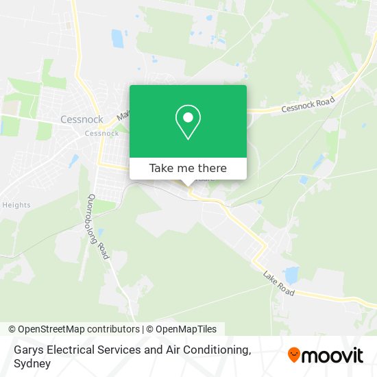 Garys Electrical Services and Air Conditioning map