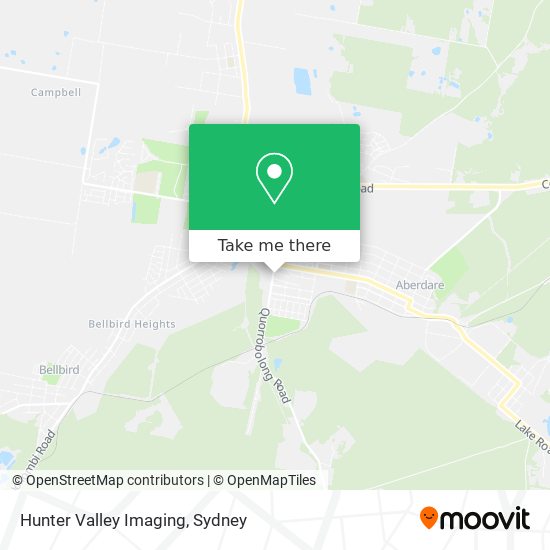 Mapa Hunter Valley Imaging