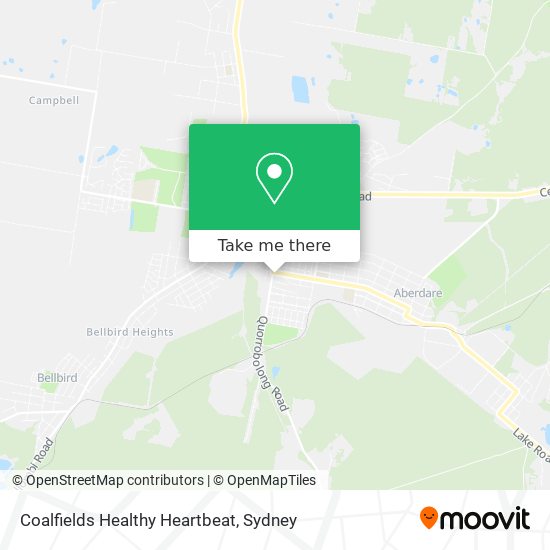 Coalfields Healthy Heartbeat map