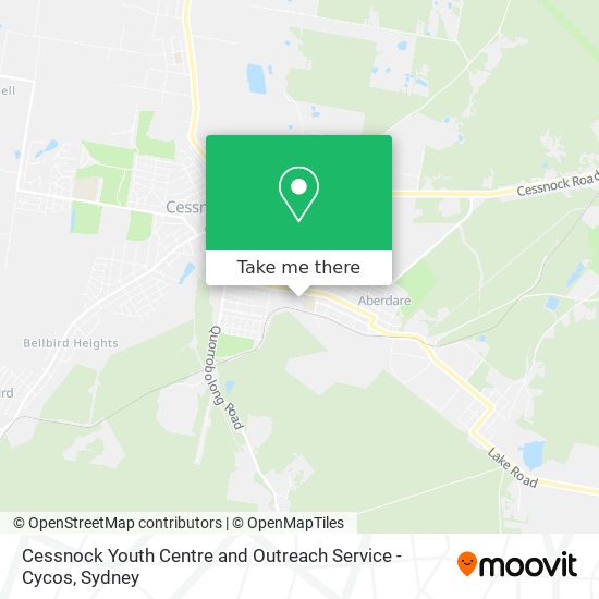 Cessnock Youth Centre and Outreach Service - Cycos map
