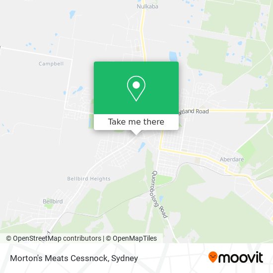 Morton's Meats Cessnock map