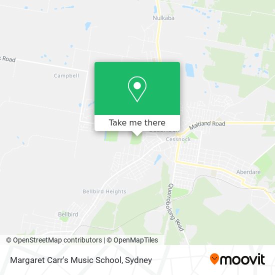 Margaret Carr's Music School map