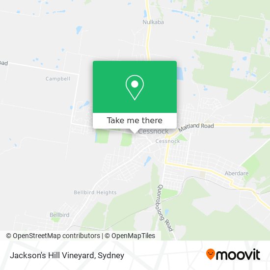 Mapa Jackson's Hill Vineyard