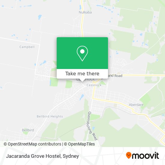 Jacaranda Grove Hostel map