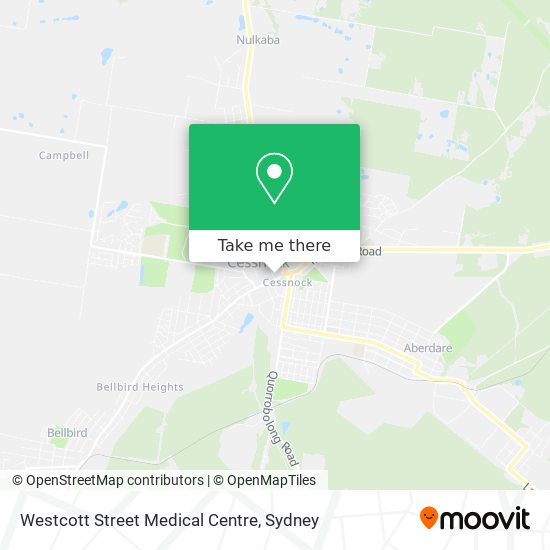 Mapa Westcott Street Medical Centre