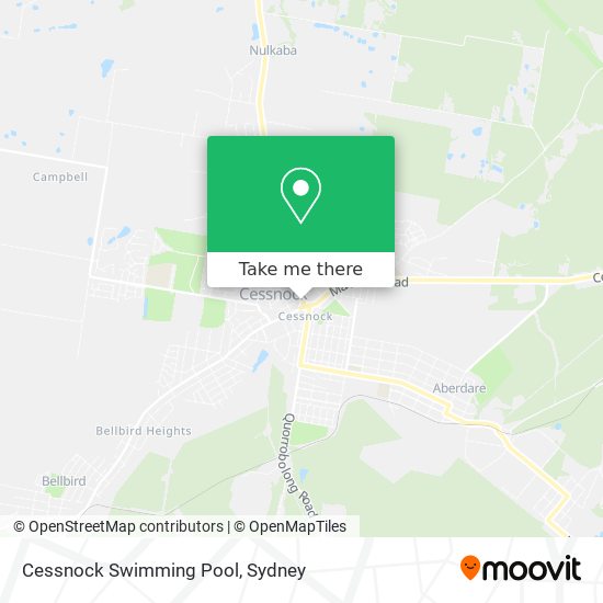 Cessnock Swimming Pool map