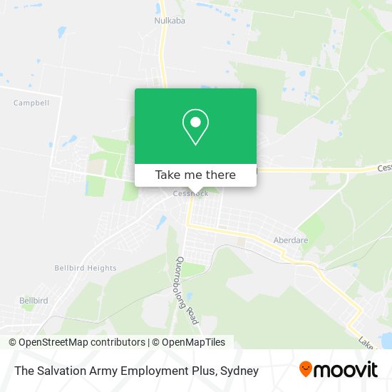 Mapa The Salvation Army Employment Plus
