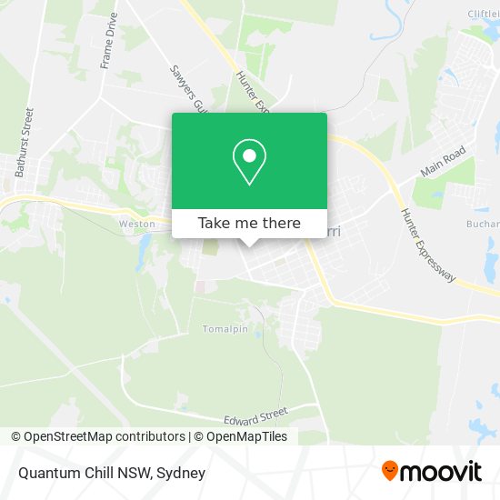 Quantum Chill NSW map