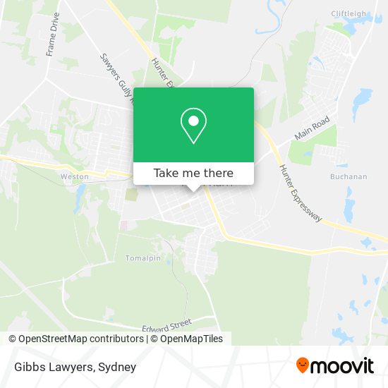 Gibbs Lawyers map