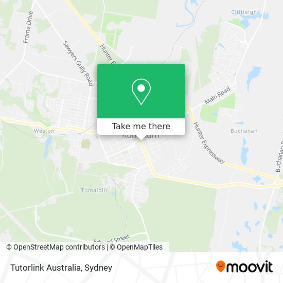 Mapa Tutorlink Australia