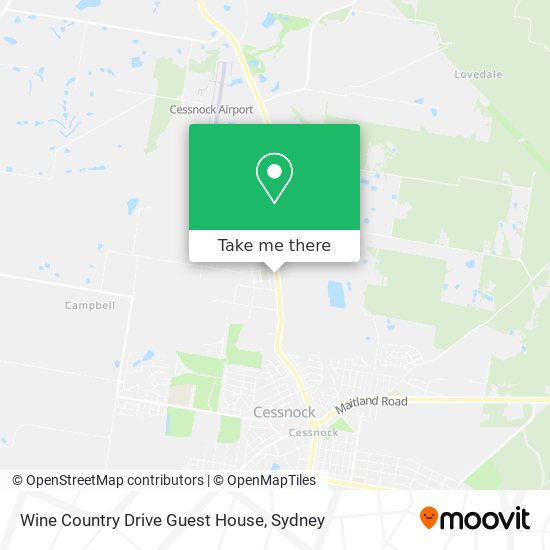 Mapa Wine Country Drive Guest House