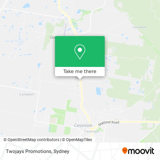 Twojays Promotions map
