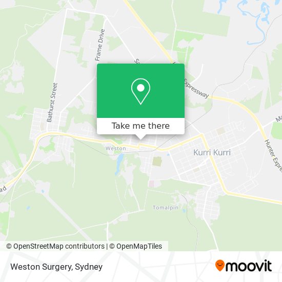 Weston Surgery map