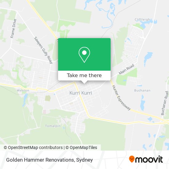 Golden Hammer Renovations map