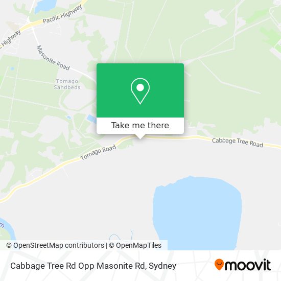 Cabbage Tree Rd Opp Masonite Rd map