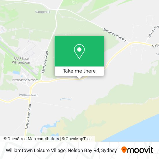 Williamtown Leisure Village, Nelson Bay Rd map