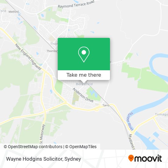 Wayne Hodgins Solicitor map