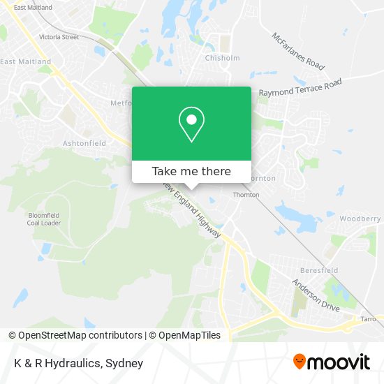 K & R Hydraulics map