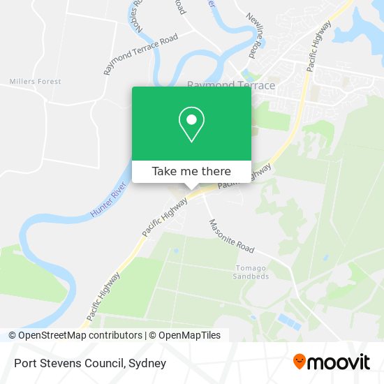 Port Stevens Council map