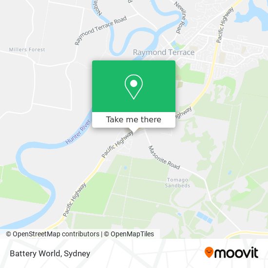 Battery World map