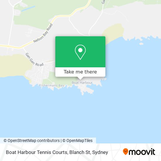 Boat Harbour Tennis Courts, Blanch St map