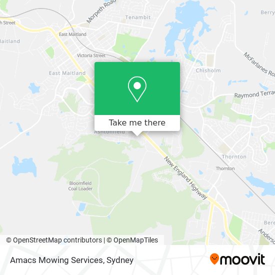 Amacs Mowing Services map