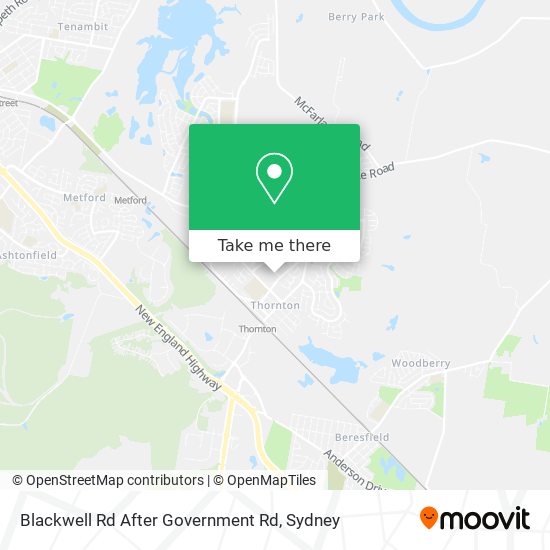 Blackwell Rd After Government Rd map