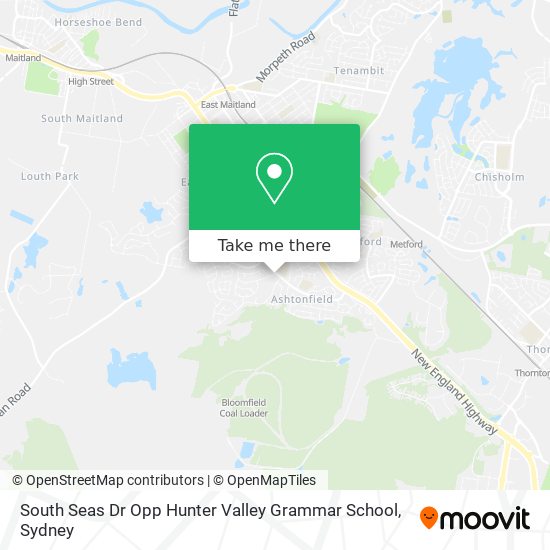 South Seas Dr Opp Hunter Valley Grammar School map