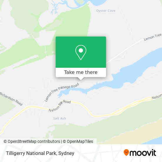 Tilligerry National Park map