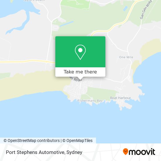 Mapa Port Stephens Automotive