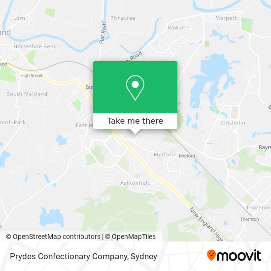 Prydes Confectionary Company map