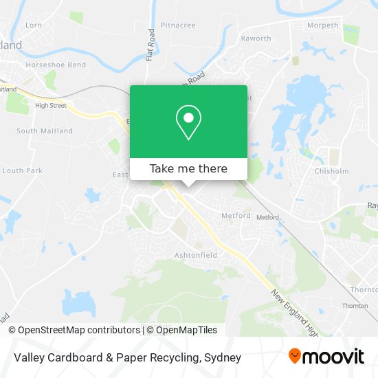 Valley Cardboard & Paper Recycling map