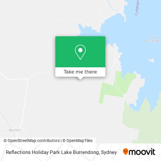 Reflections Holiday Park Lake Burrendong map