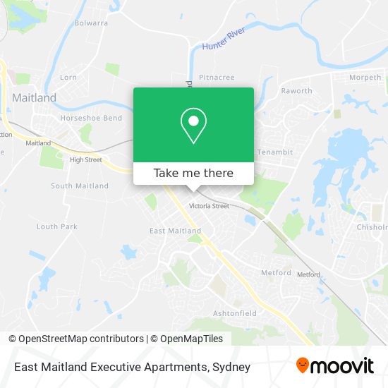 East Maitland Executive Apartments map