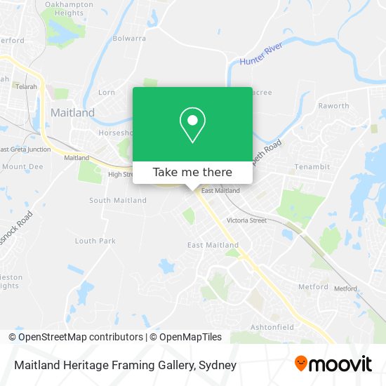 Maitland Heritage Framing Gallery map