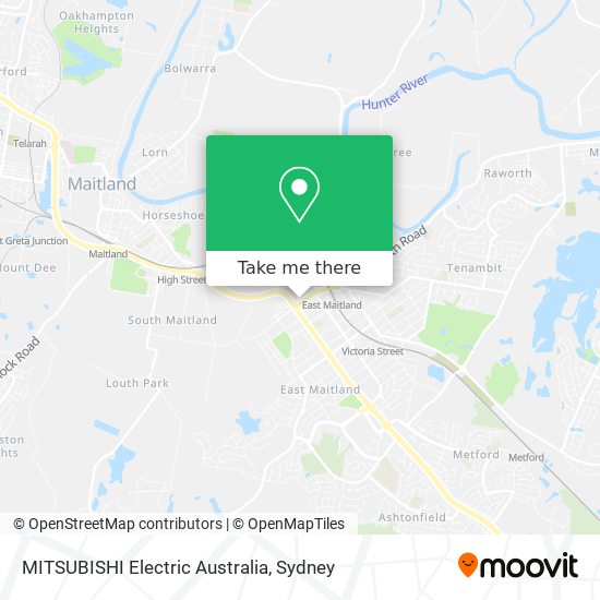 MITSUBISHI Electric Australia map